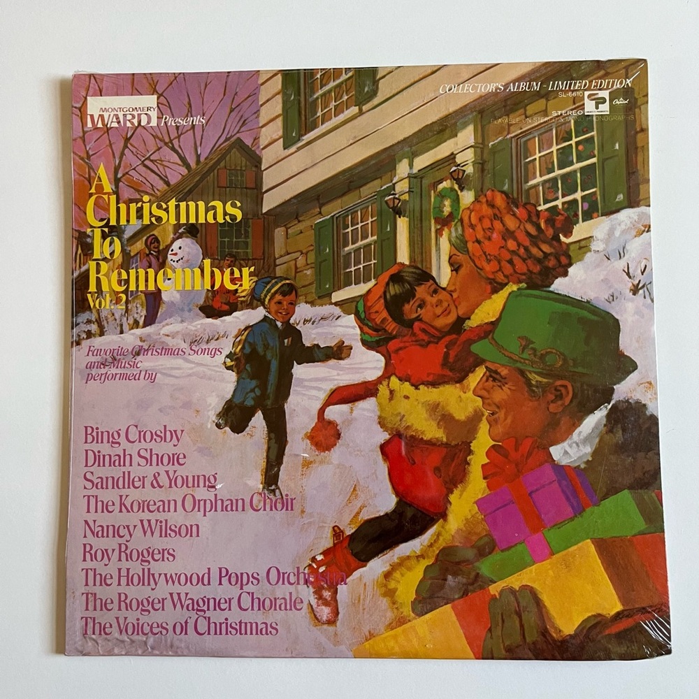 - Sealed New RPM LP Montgomery Ward Presents A Christmas to Remember Vol. 2